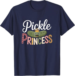Pickle Princess Dill Pickling Funny Pickles Cucumber T-Shirt - T-Shirt | Navy