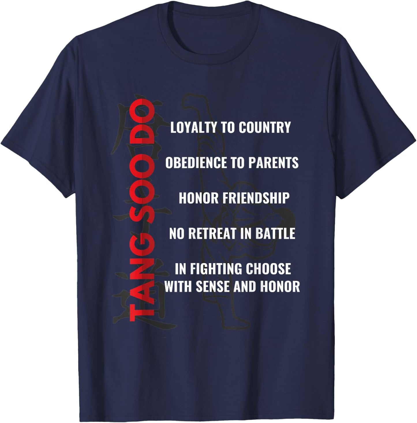 Tang Soo Do Shirt Martial Arts Karate Gifts Training T-Shirt - T-Shirt | Navy