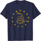 Vintage Gadsden Flag Snake - Betsy Ross Flag - 13 Stars T-Shirt - T-Shirt | Navy