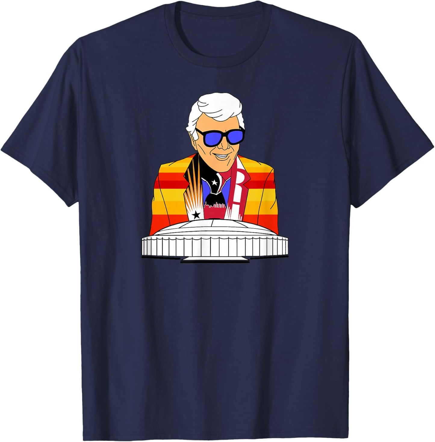 Marvin Zindler Houston Soccer Football Basketball Baseball T-Shirt - T-Shirt | Navy