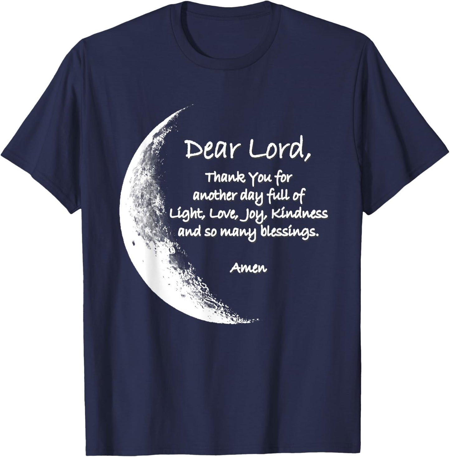 Christian Night Bedtime Prayer Pajama Faith and Love for God T-Shirt - T-Shirt | Navy