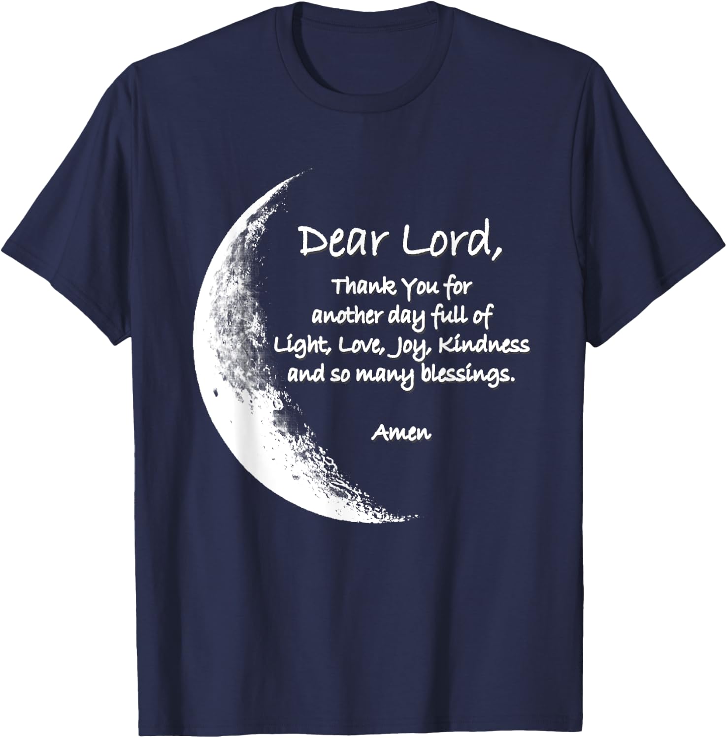 Christian Night Bedtime Prayer Pajama Faith and Love for God T-Shirt - T-Shirt | Navy