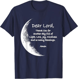 Christian Night Bedtime Prayer Pajama Faith and Love for God T-Shirt - T-Shirt | Navy