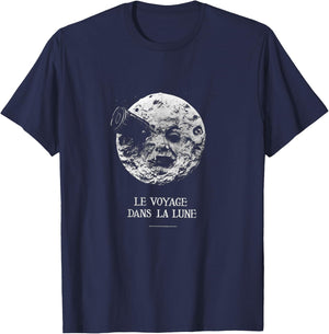 A Trip to the Moon (1902) Silent Movie Moon T-Shirt - T-Shirt | Navy