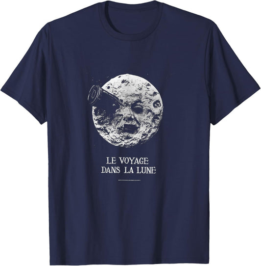 A Trip to the Moon (1902) Silent Movie Moon T-Shirt - T-Shirt | Navy