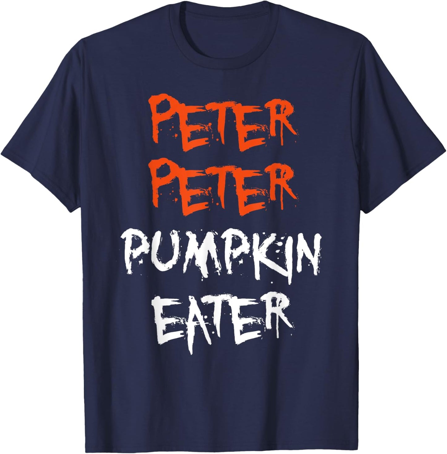 Peter Pumpkin Eater Women and Kids Halloween T-Shirt - T-Shirt | Navy