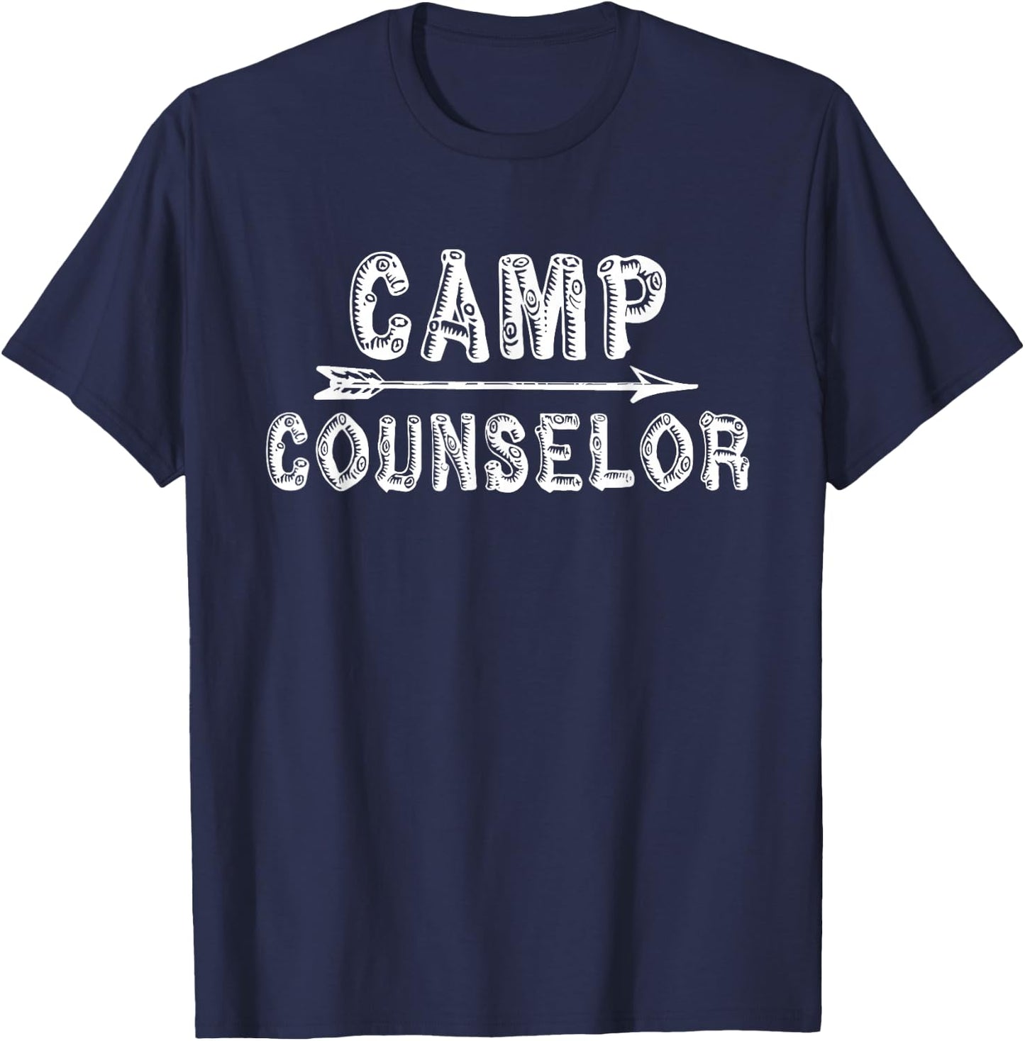 Camp Counselor Matching Group Retro Graphic T-Shirt - T-Shirt | Navy