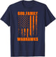 Seminole Warhawks God. Family. Vintage USA Flag T-Shirt - T-Shirt | Navy