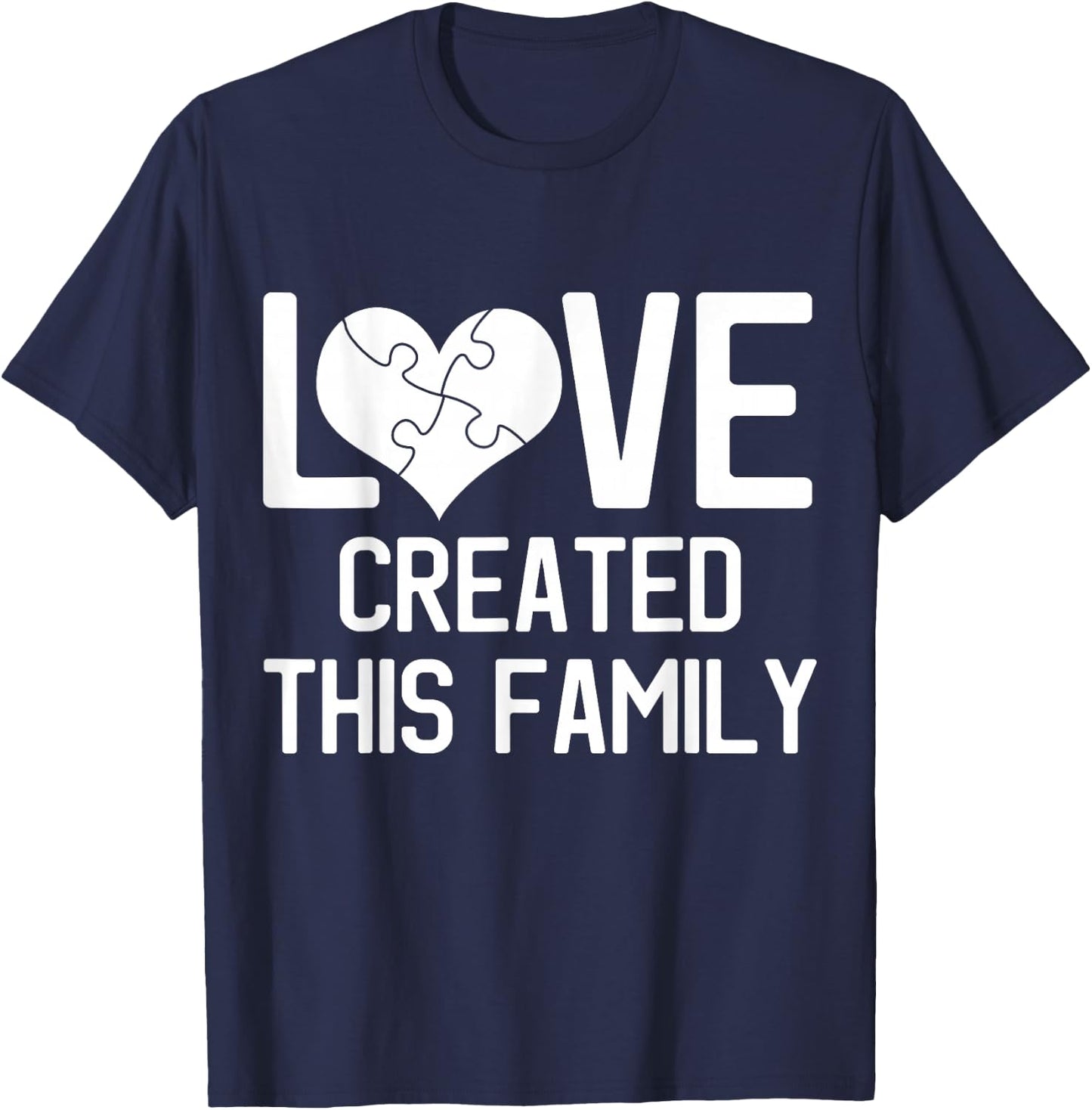 Adoption Symbol Gifts for Adopting Children Family Adoption Announcement Day - Black, Small T-Shirt - T-Shirt | Navy