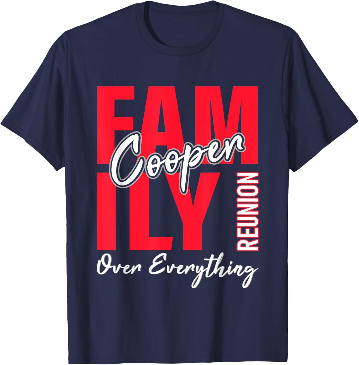Cooper Family Gathering T-Shirt - T-Shirt | Navy