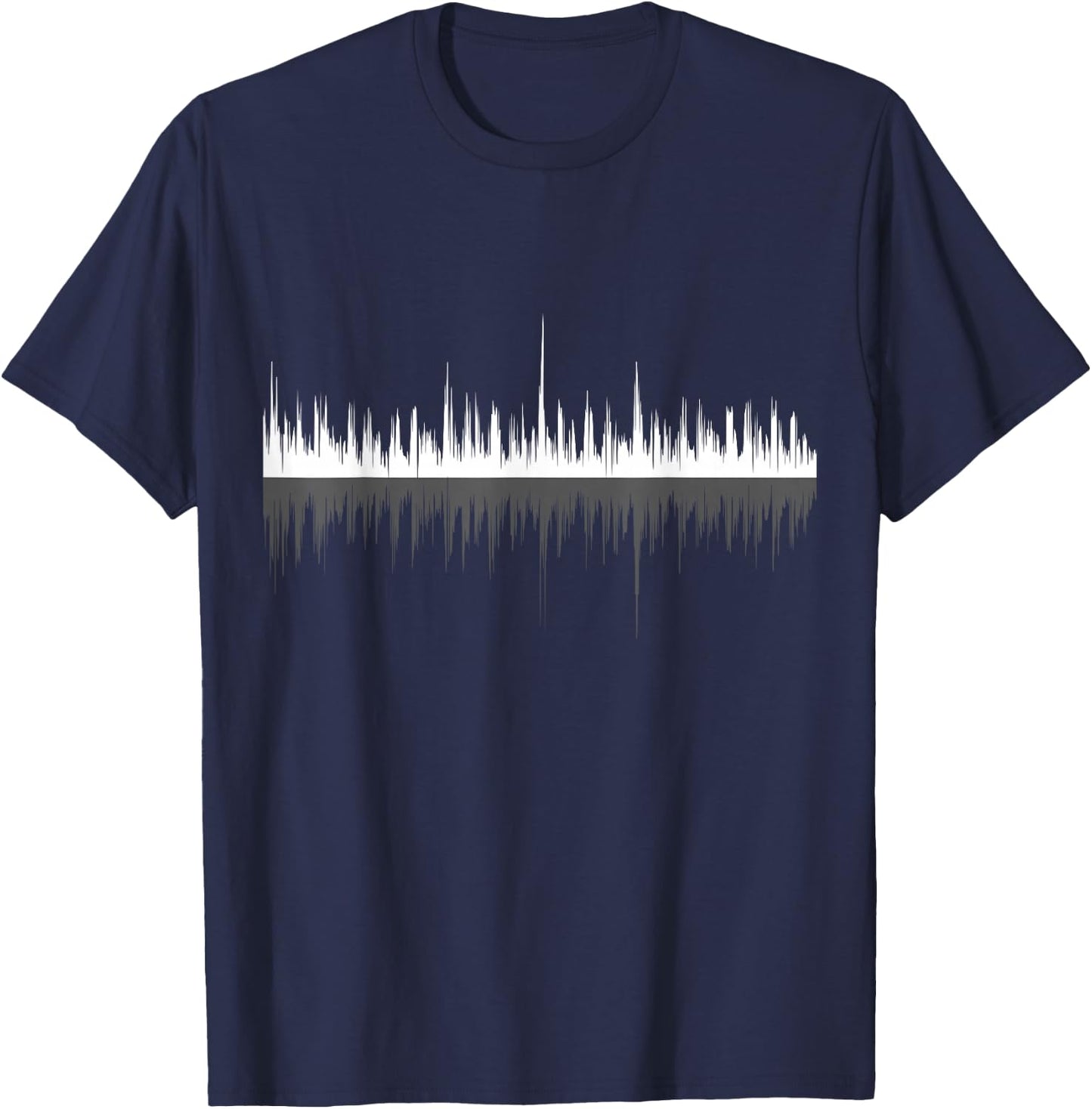 Sound Wave Awesome Music T-Shirt - T-Shirt | Navy
