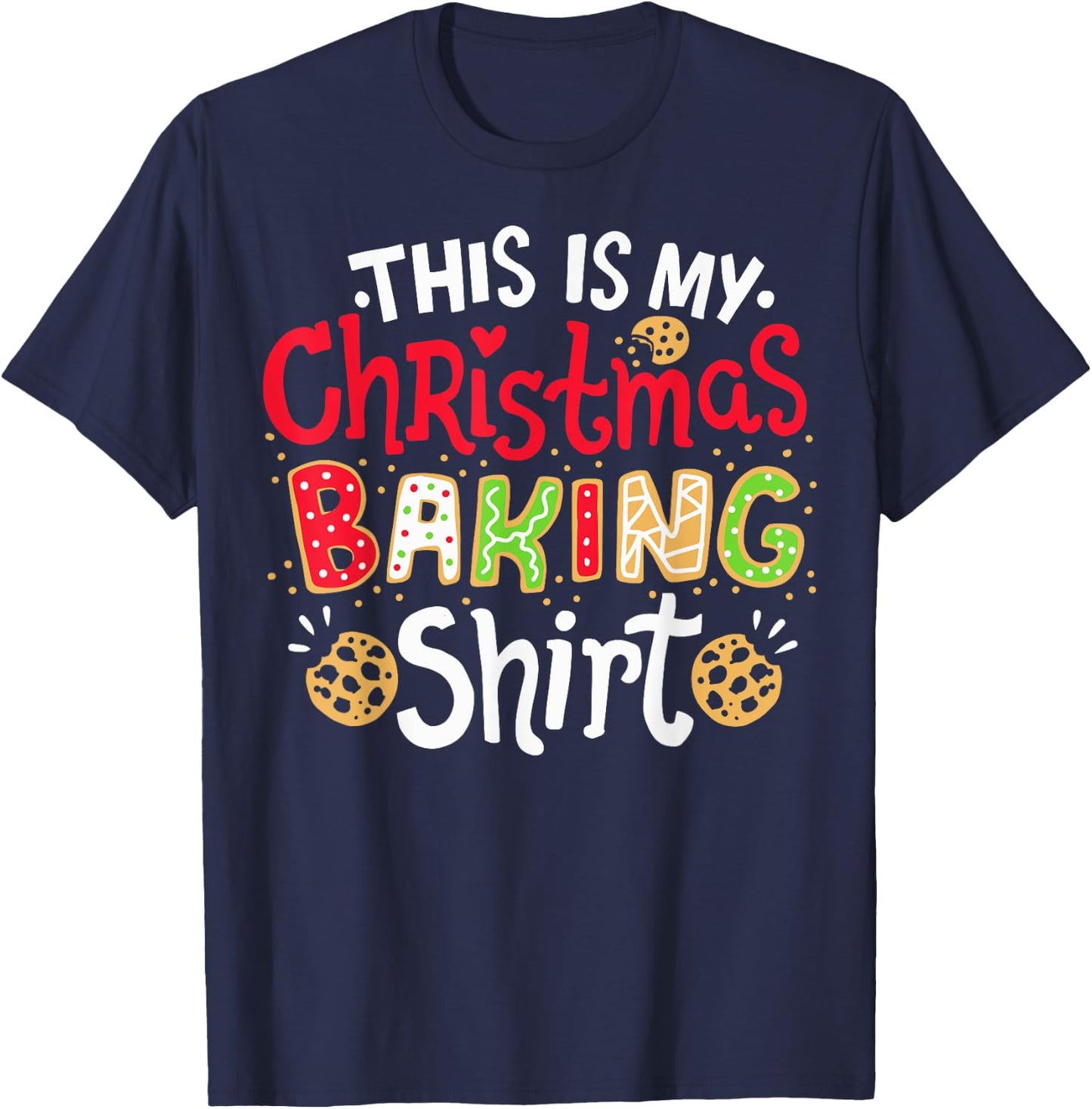 Christmas Baking T-Shirt - T-Shirt | Navy