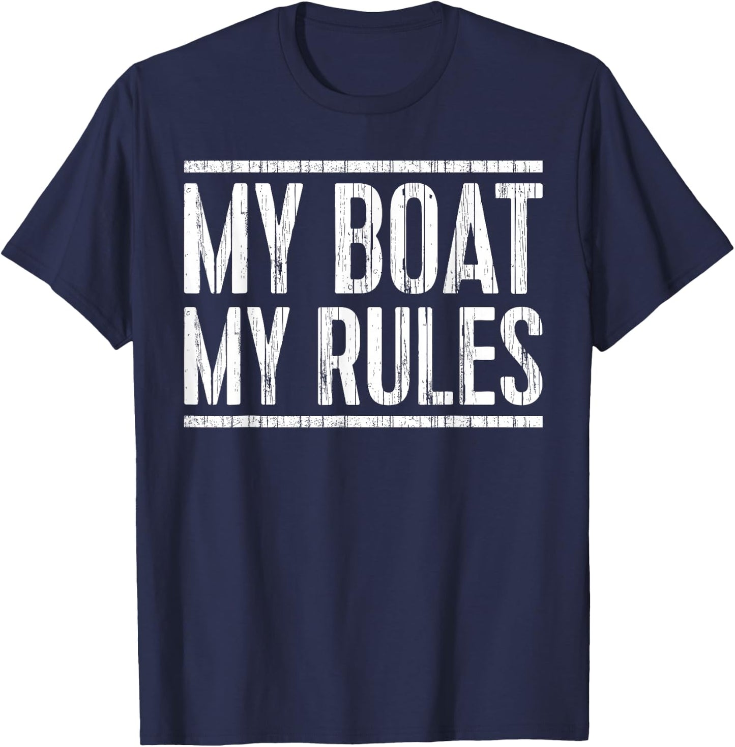 My Boat My Rules Shirt Men Women Boat Captain T-Shirt - T-Shirt | Navy