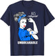 ALS Warrior Unbreakable Shirt ALS Awareness Gift T-Shirt - T-Shirt | Navy