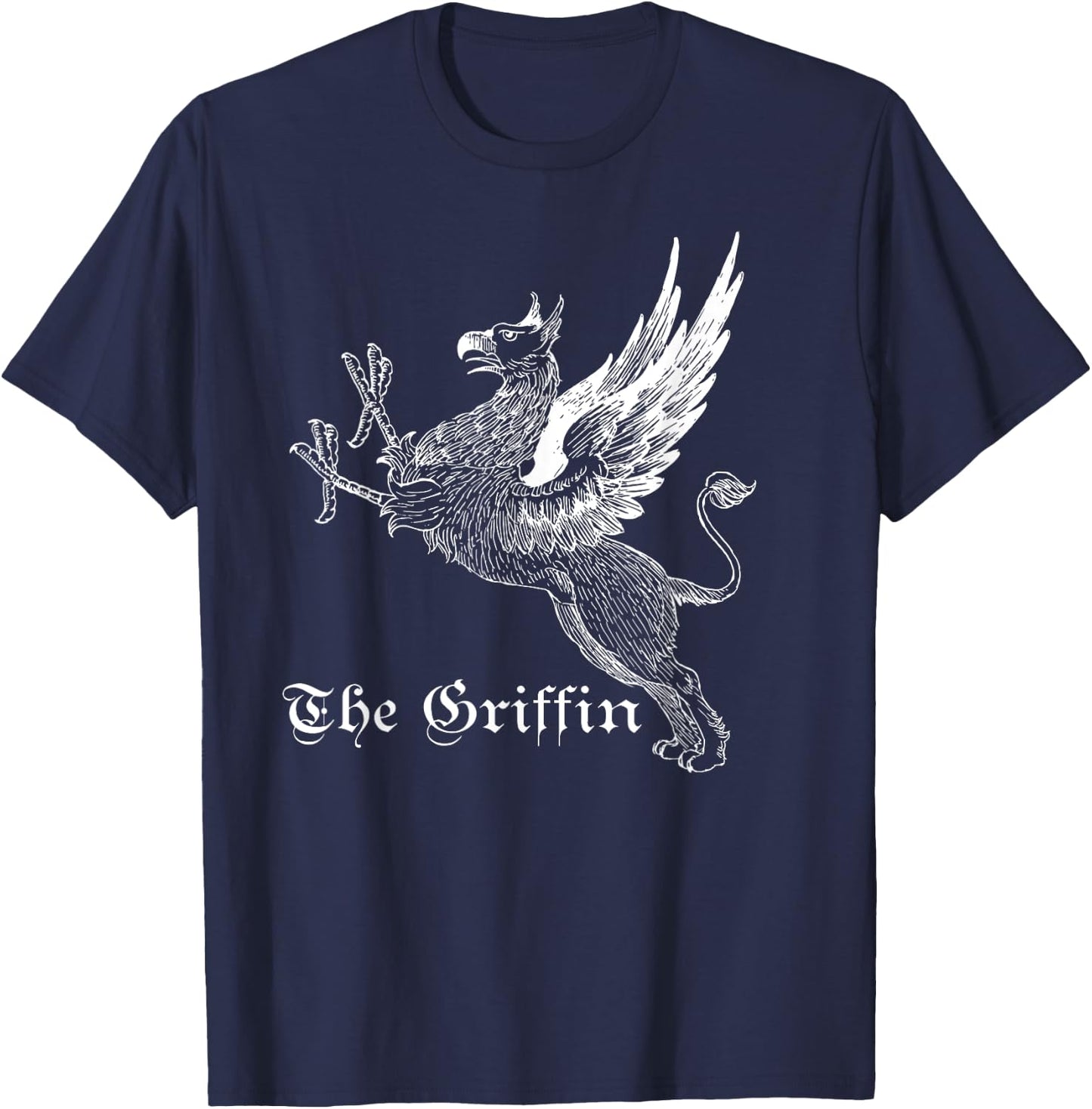 The Griffin Mythical Griffin Shirt White Lines T-Shirt - T-Shirt | Navy