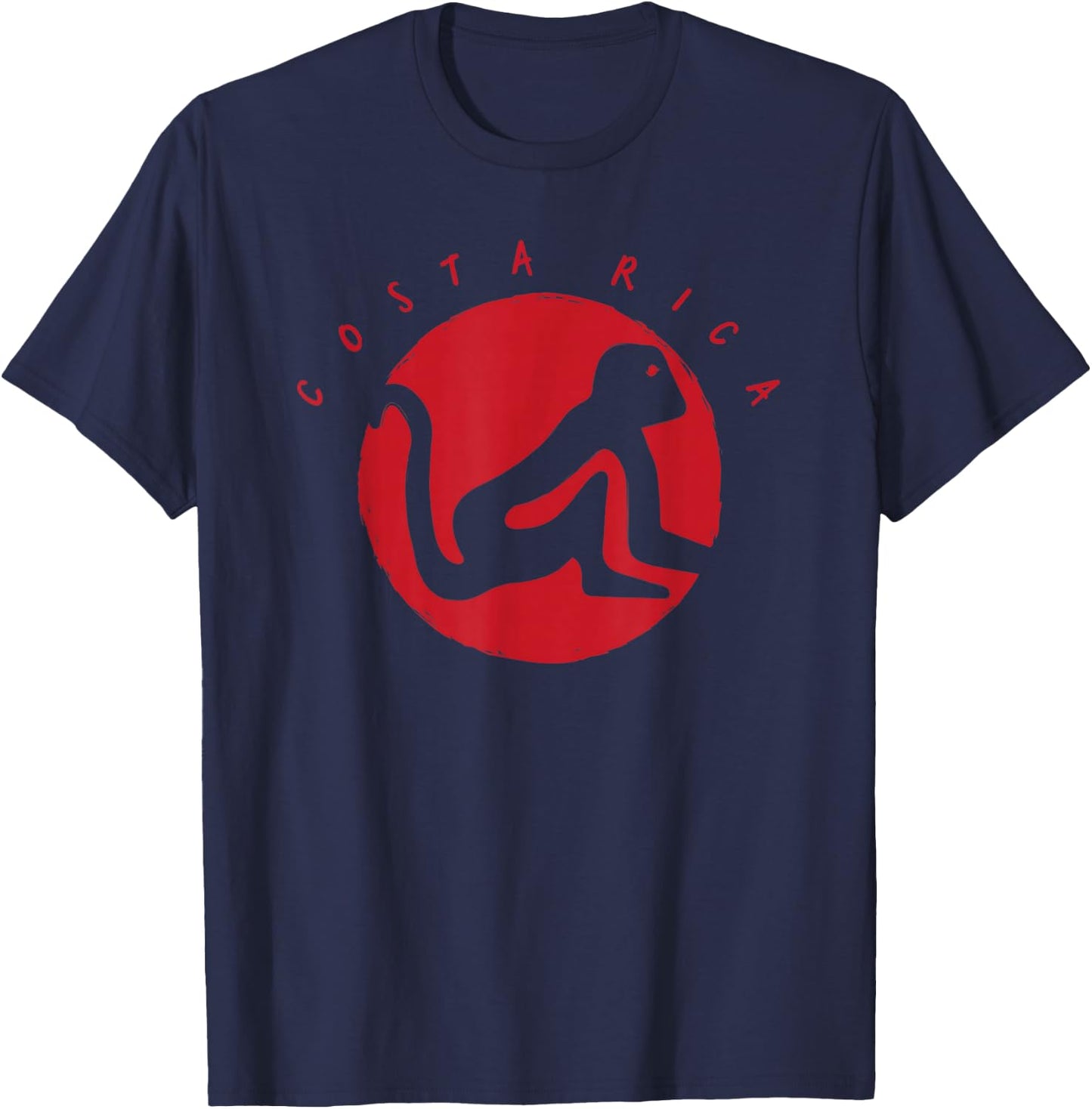 Costa Rica Red Tribal Monkey Souvenir T-Shirt - T-Shirt | Navy