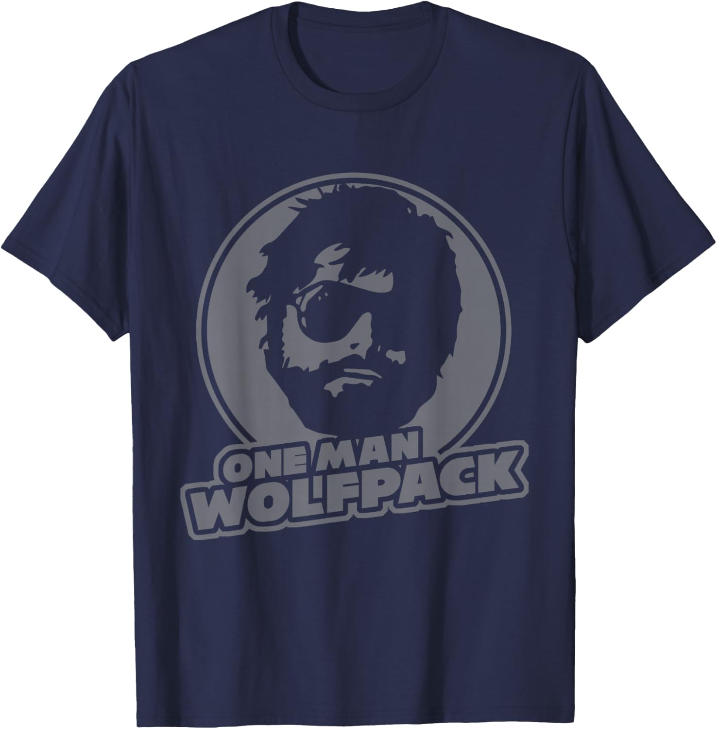One Man Wolf Pack | Lifetime Wolf Pack Member T-Shirt - T-Shirt | Navy
