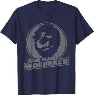 One Man Wolf Pack | Lifetime Wolf Pack Member T-Shirt - T-Shirt | Navy
