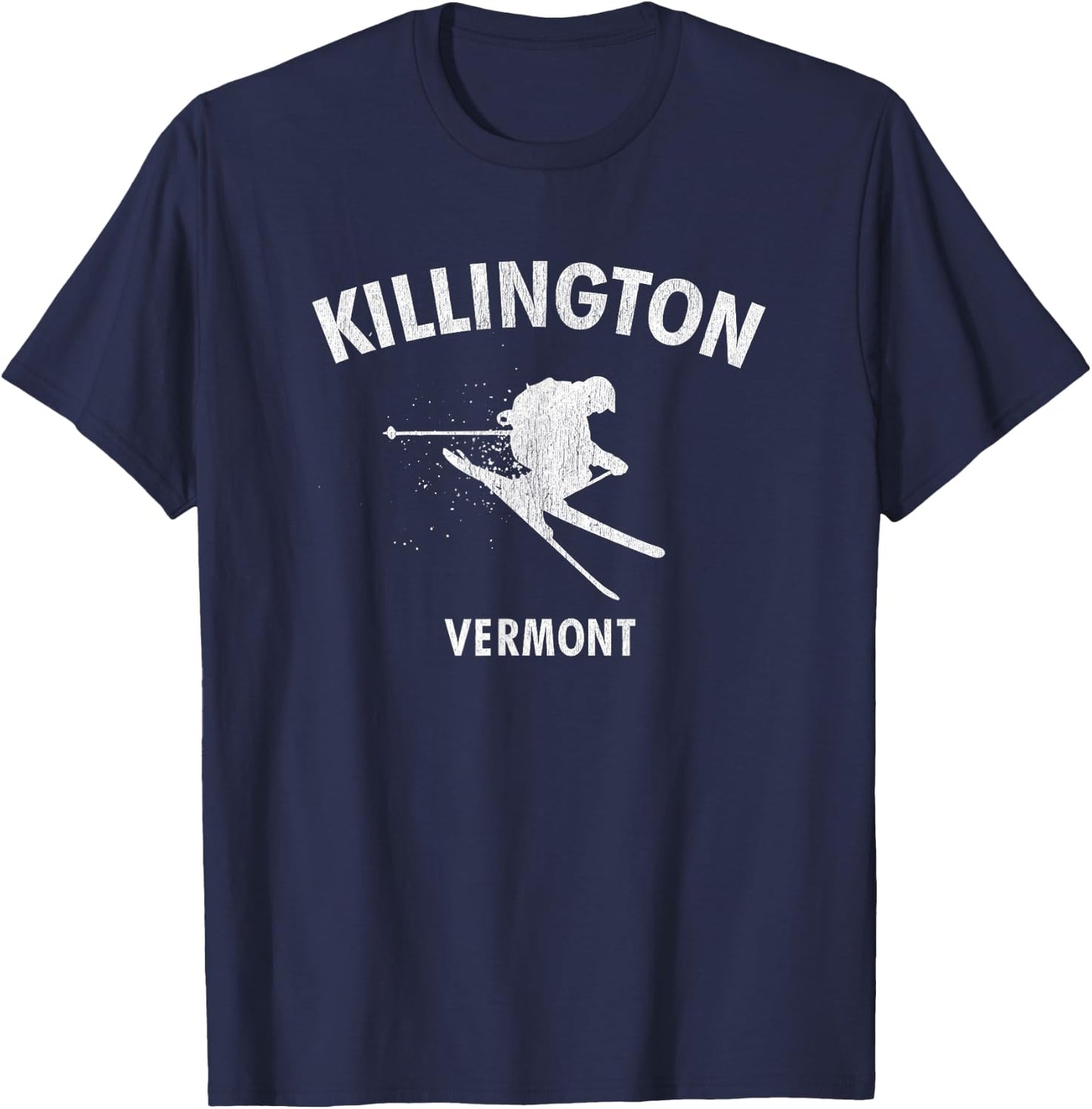 Killington Skiing Vermont Ski T-Shirt - T-Shirt | Navy
