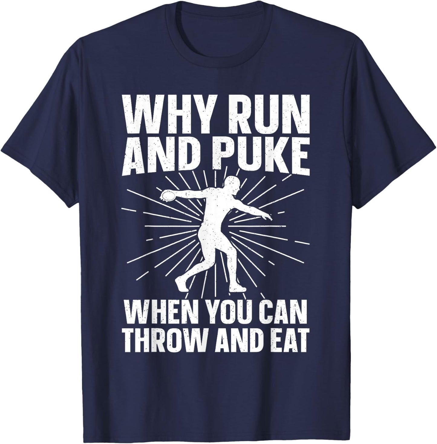 Funny Discus Throwing Art Women Throw Discus Thrower T-Shirt - T-Shirt | Navy