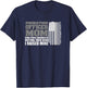 Probation Officer Mom Shirt Probation Officer Gift Flag T-Shirt - T-Shirt | Navy