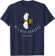 Psalm 31:24 Be Of Good Courage Christian Bible Verse Bee T-Shirt - T-Shirt | Navy