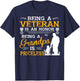 Veteran Grandpa Gift Grandfather T-Shirt - T-Shirt | Navy