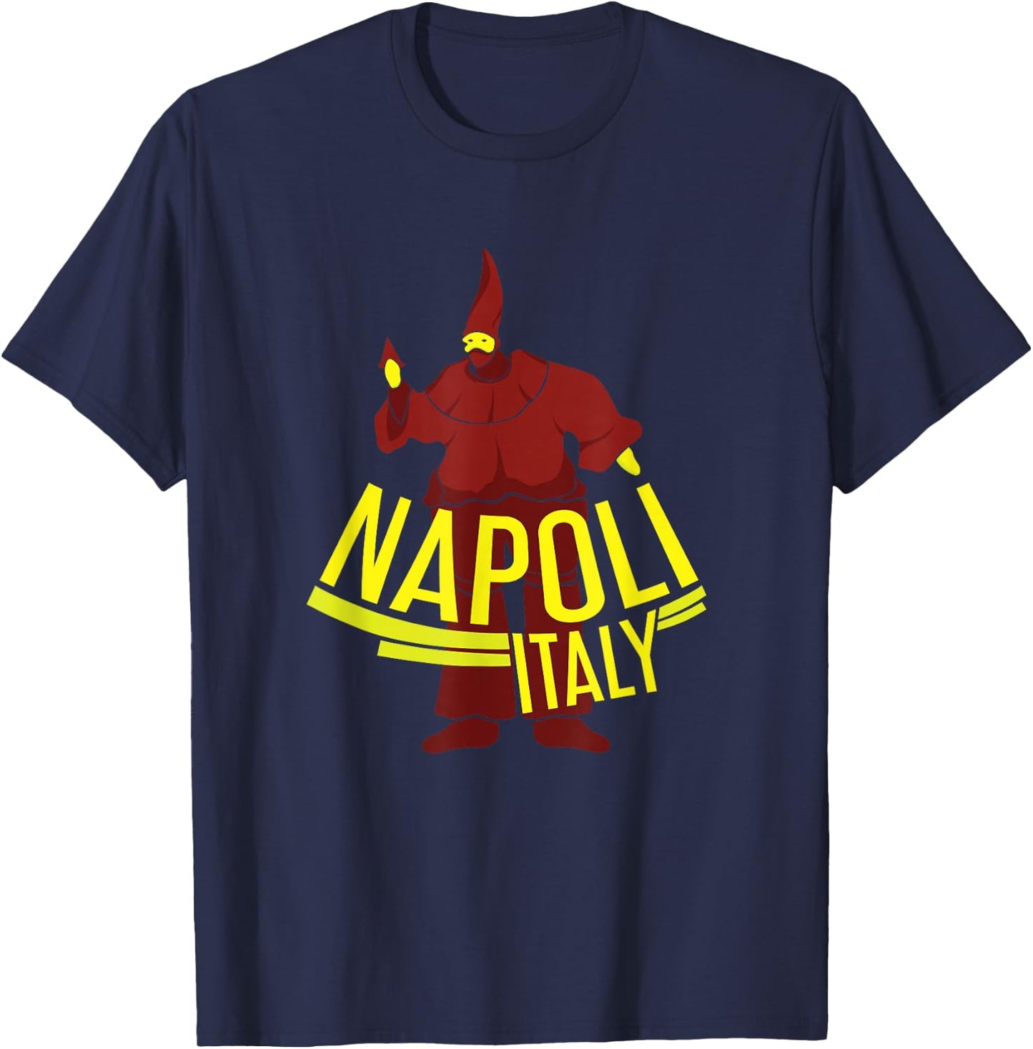 Napoli Pulcinella T Shirt Naples Italy Jersey T-Shirt - T-Shirt | Navy