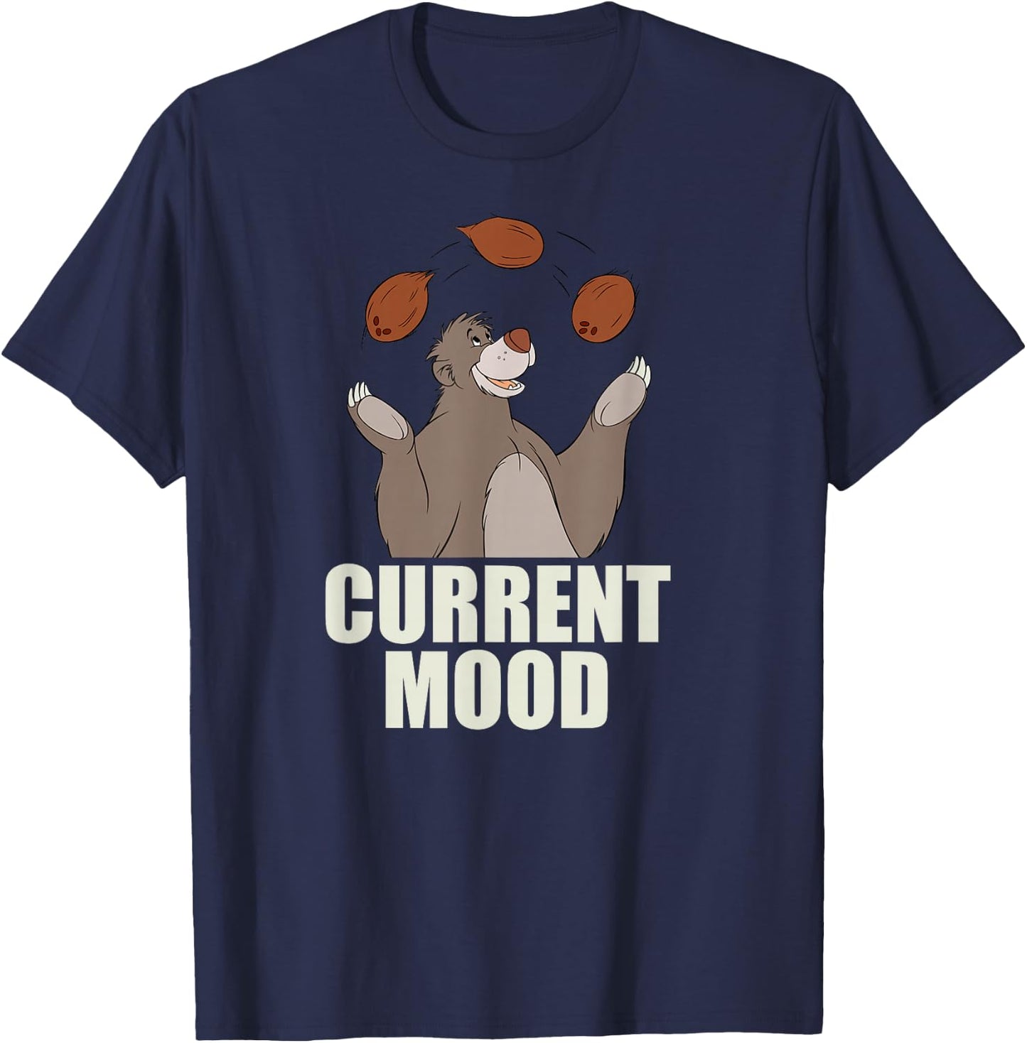 Disney - The Jungle Book Baloo Current Mood T-Shirt - T-Shirt | Navy
