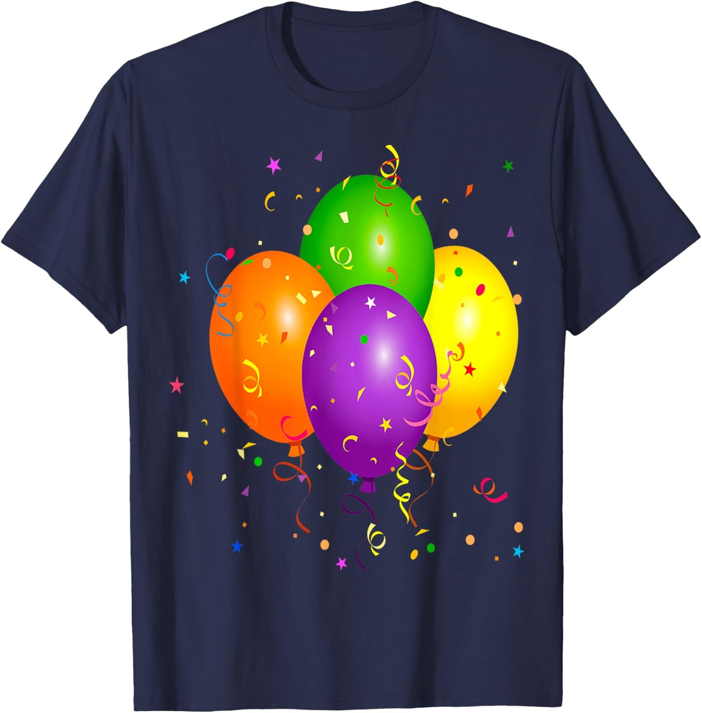 It's My Party Balloons Birthday Party Time T-Shirt - T-Shirt | Navy