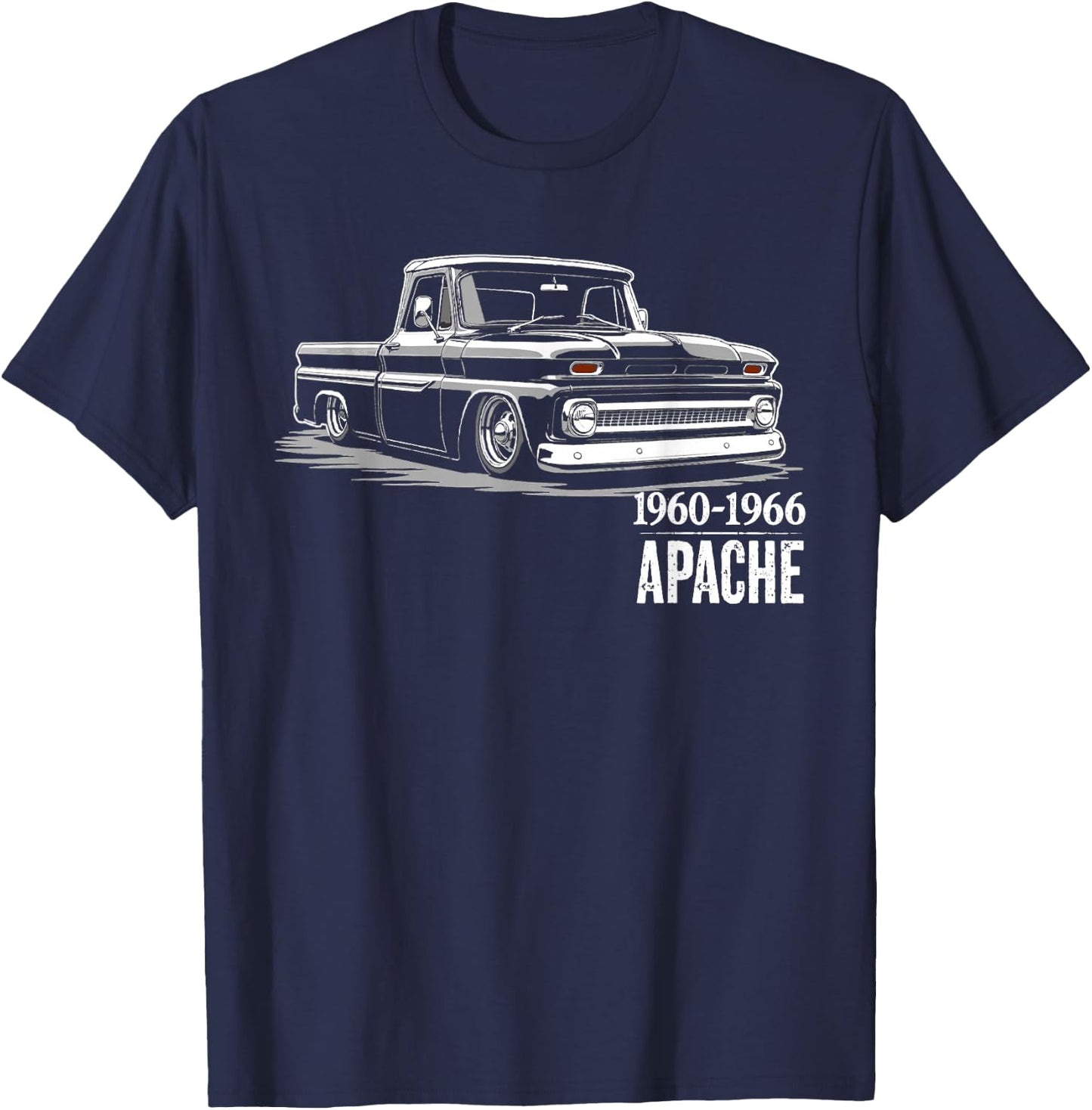 First Generation C10 1960-1966 Slammed C10 Truck Silhouette T-Shirt - T-Shirt | Navy