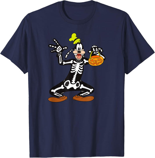 Disney - Goofy Skeleton Costume Halloween T-Shirt - T-Shirt | Navy
