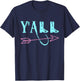 Y'ALL Southern Country Teal & Pink Arrow & Boots T-Shirt - T-Shirt | Navy