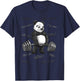 Strong Panda Deadlift SHIRT Man Bodybuilder Bear Powerlifter T-Shirt - T-Shirt | Navy