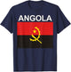 Angola Pride Angolan Flag Heritage T-Shirt - T-Shirt | Navy
