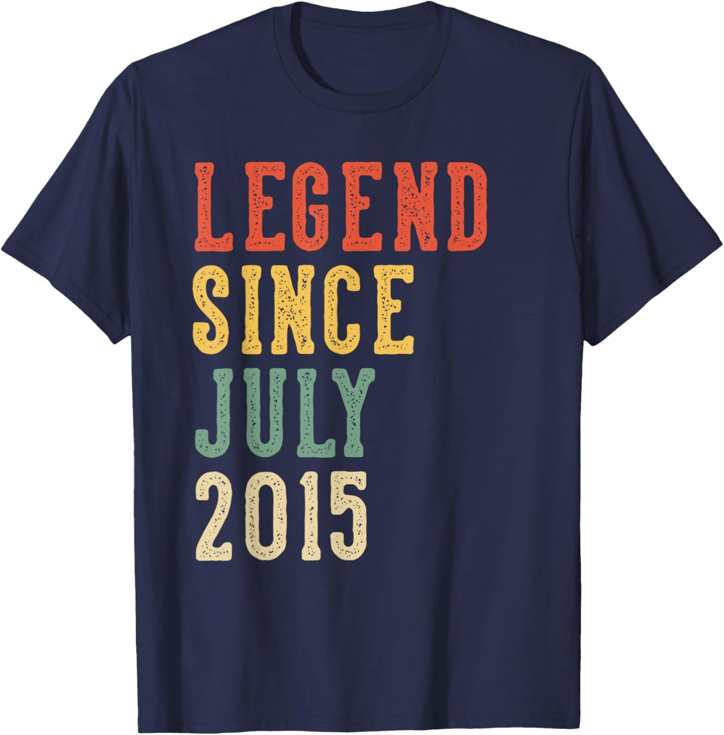 Legend Since July 11th Birthday 2015 Men Women 11 Year Old T-Shirt - T-Shirt | Navy