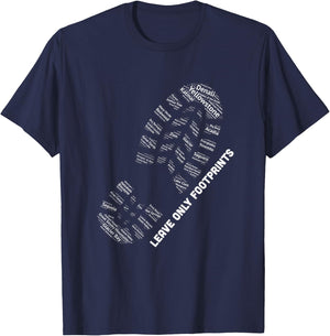 National Parks Boot Print Shirt Listing All National Parks T-Shirt - T-Shirt | Navy