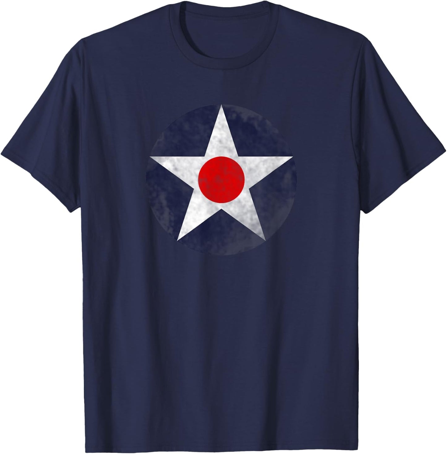 US Aircraft Star Roundel (Weathered) T-Shirt - T-Shirt | Navy