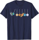 Solar System Cradle Funny Astrophysicist T-Shirt - T-Shirt | Navy