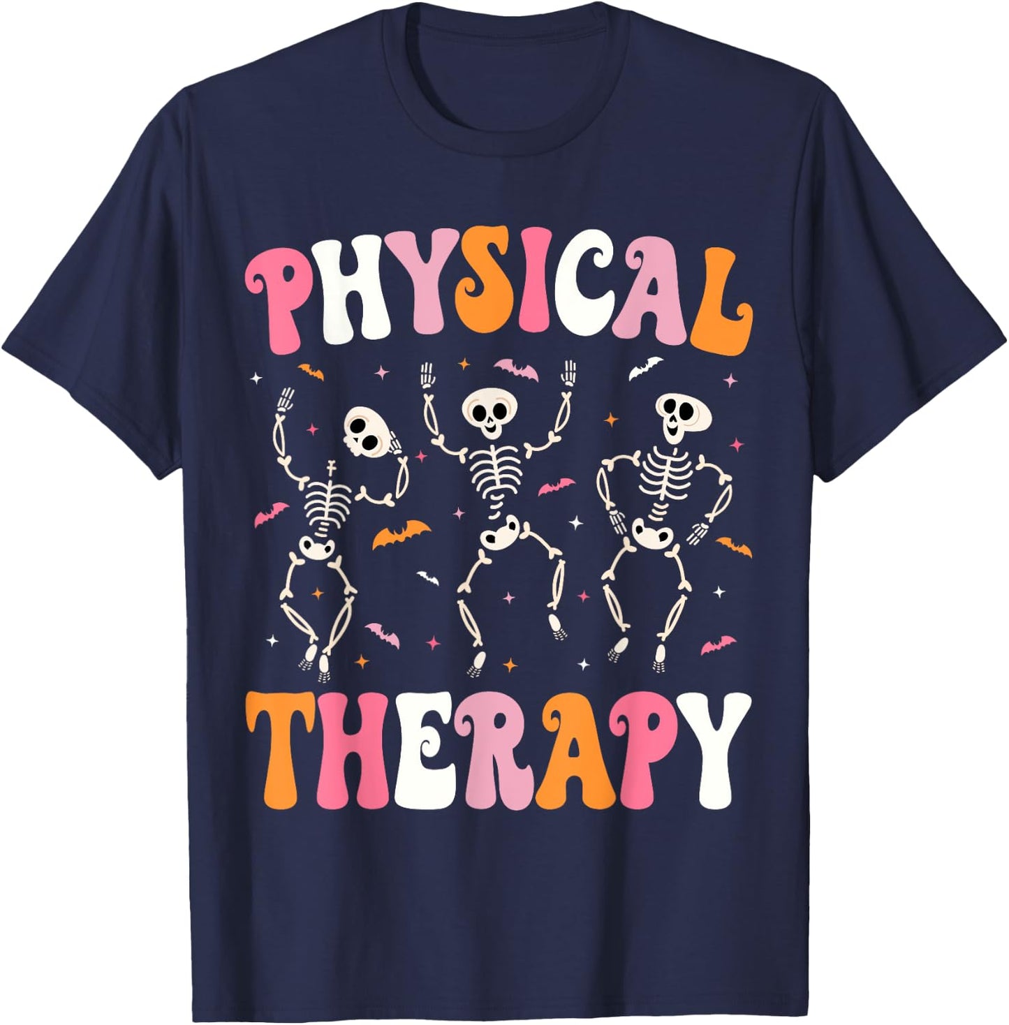 Physical Therapy Halloween Physical Therapist Halloween PT T-Shirt - T-Shirt | Navy