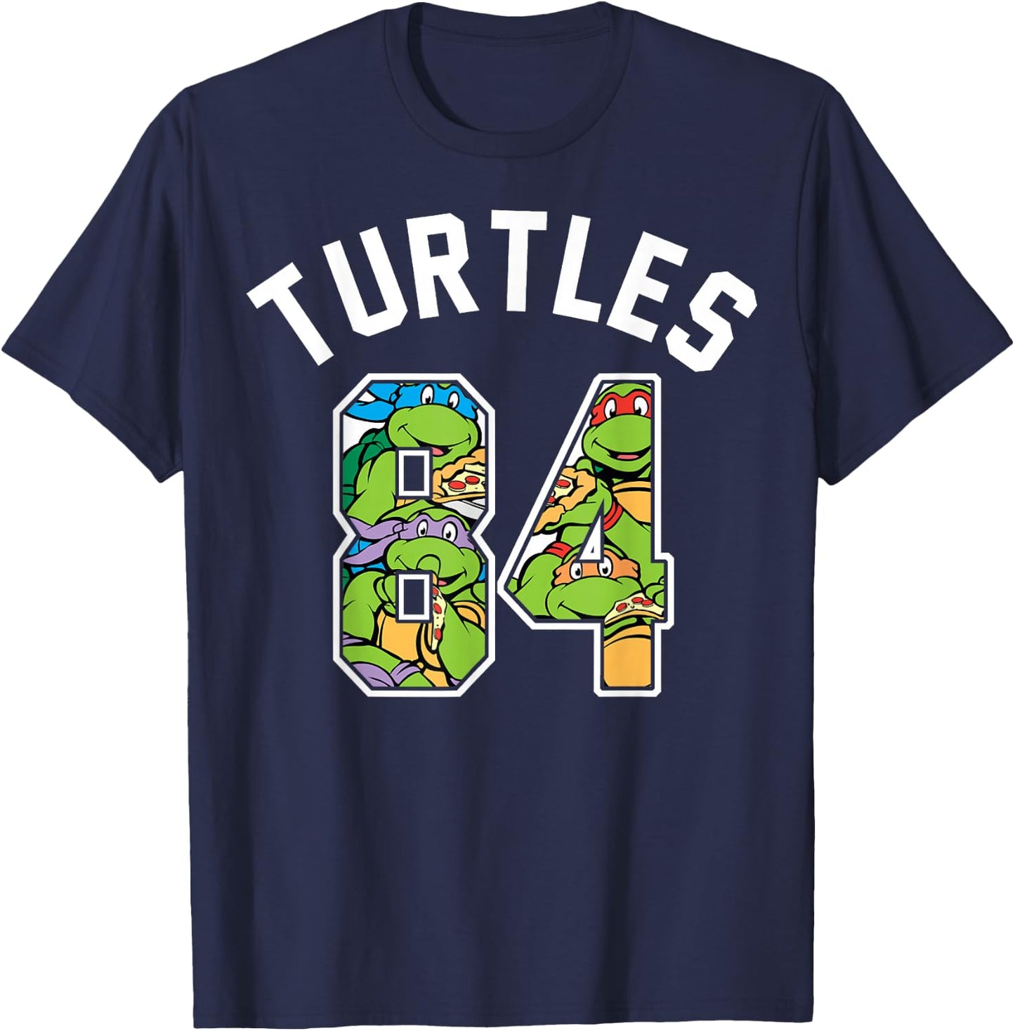 Teenage Mutant Ninja Turtles 84' Group Collage T-Shirt - T-Shirt | Navy