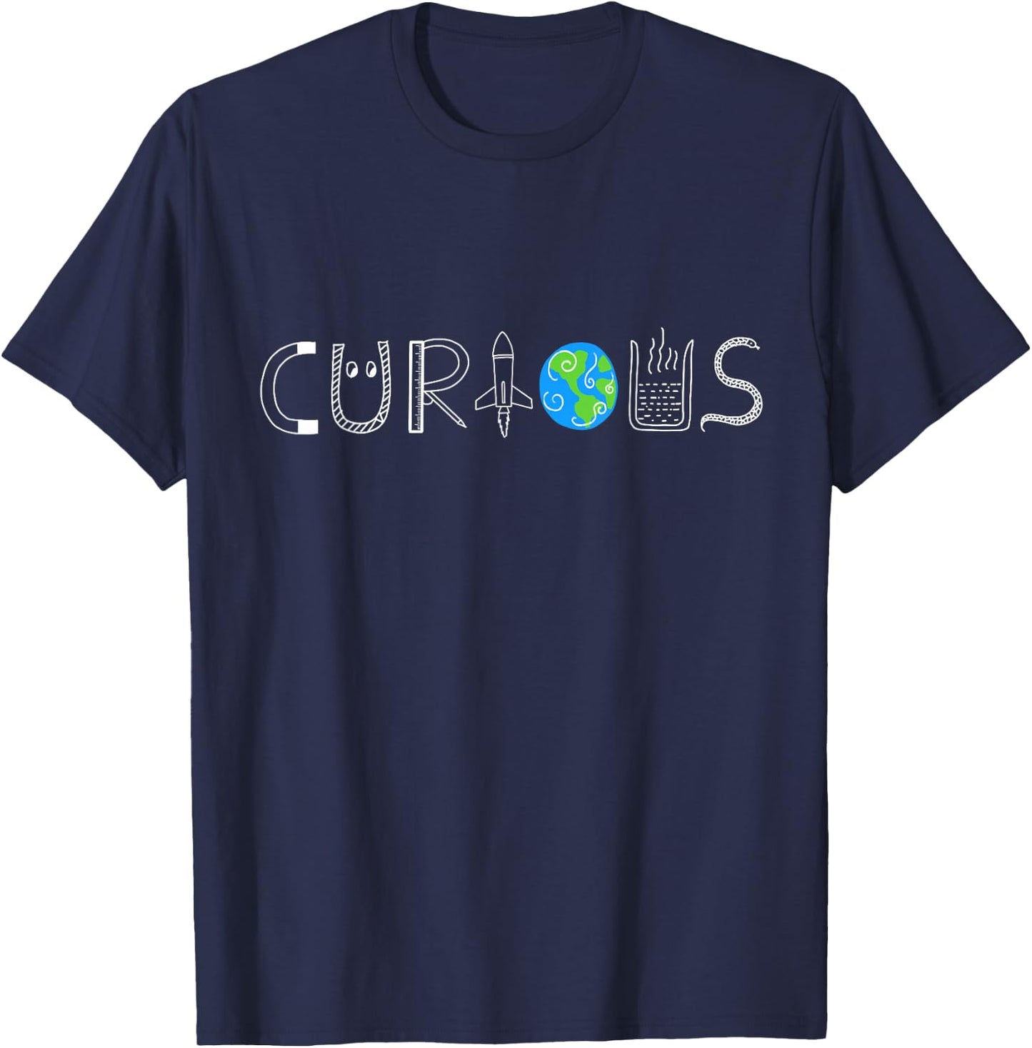 Stay Curious Future Scientists Geeks STEM Students,Teachers T-Shirt - T-Shirt | Navy