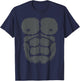 Gorilla Chest Design Monkey Muscle T-Shirt - T-Shirt | Navy