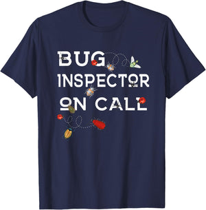 Kids Bug Inspector Shirt On Call Boy Girl T-Shirt - T-Shirt | Navy