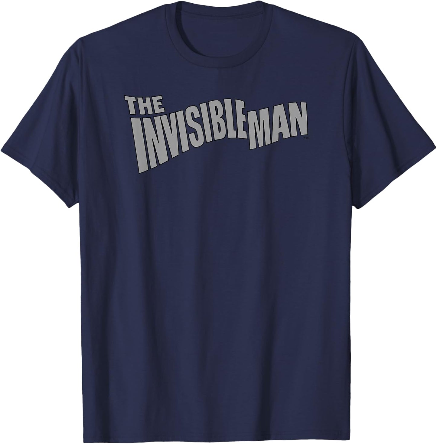 The Invisible Man Original in Grey Font T-Shirt - T-Shirt | Navy