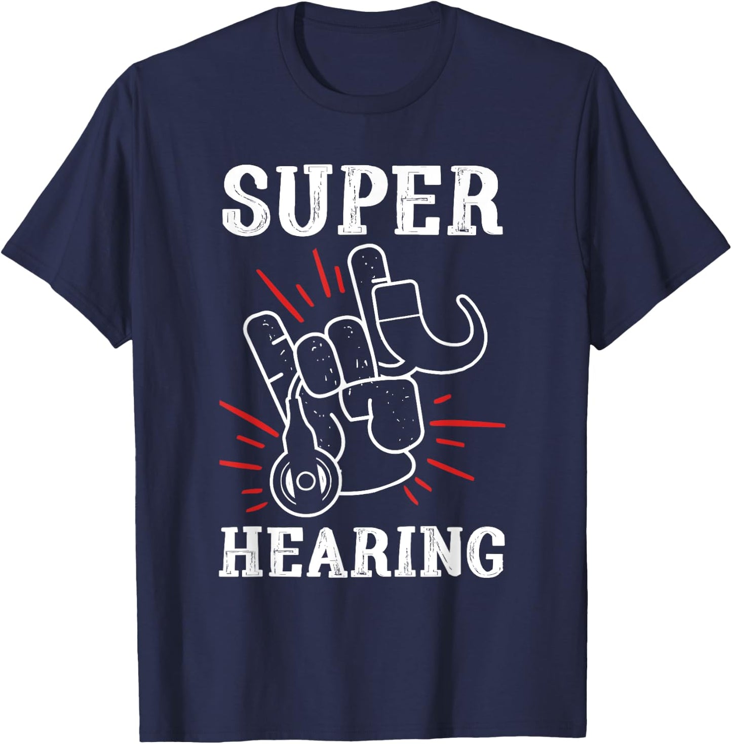 Cochlear Implant Awareness | Love Cochlear T-Shirt - T-Shirt | Navy