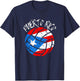 Puerto Rico Flag Volleyball Ball Boricua Puerto Rican T-Shirt - T-Shirt | Navy