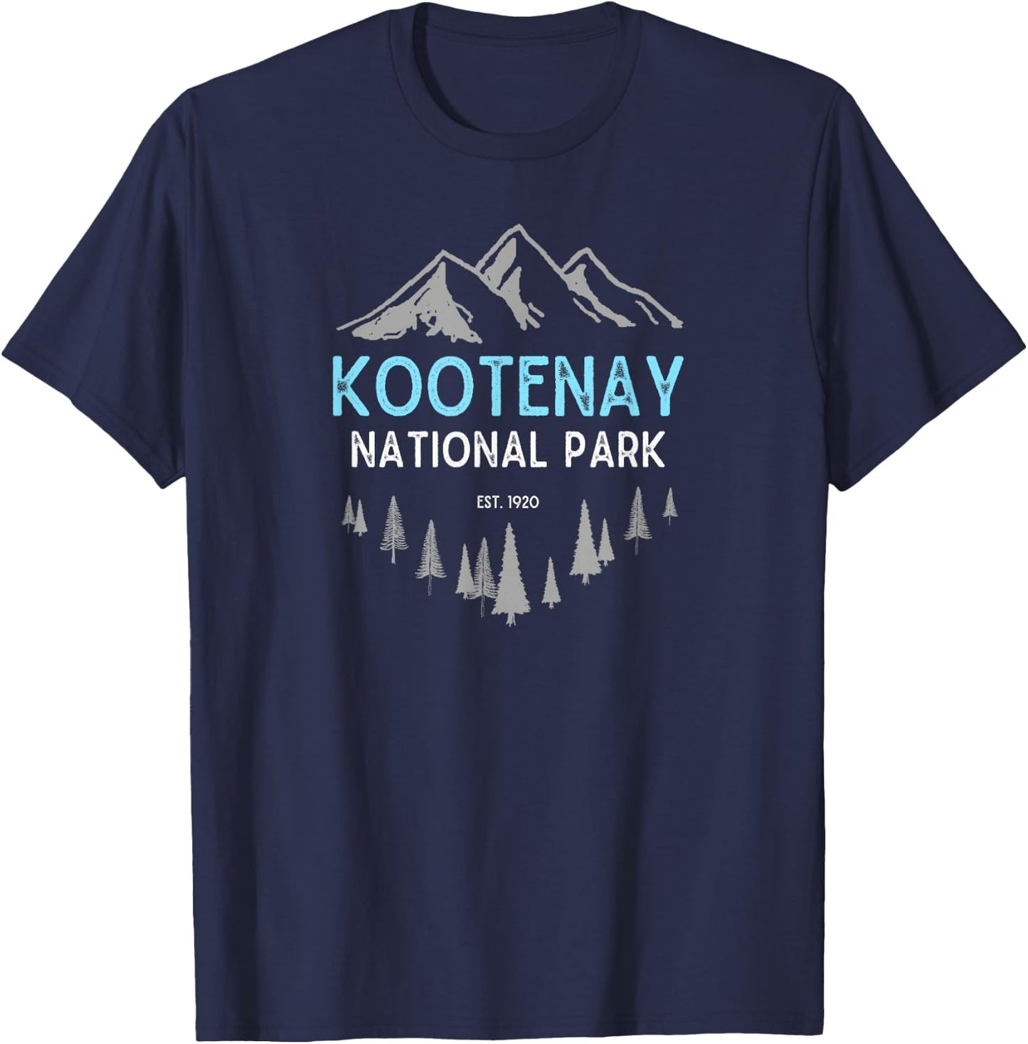 Canadian Rocky Mountains Kootenay National Park BC T-Shirt - T-Shirt | Navy