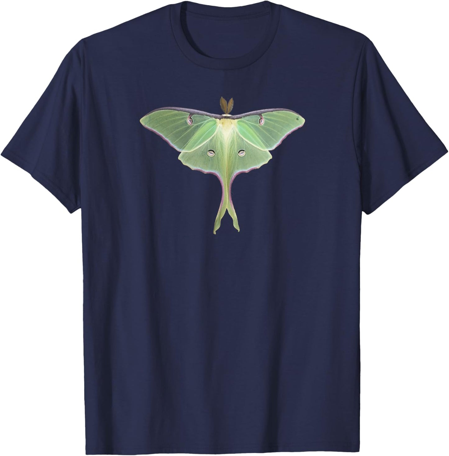 Luna Moth Beautiful Nature Butterfly Shirt Gift Lg Lt T-Shirt - T-Shirt | Navy
