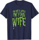Not A Witch Im Your Wife Funny Couples Halloween Costume T-Shirt - T-Shirt | Navy